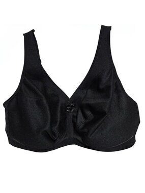 Glamorise Bra Size 40DD Black Magic Lift Full Figure Supportive Comfortable